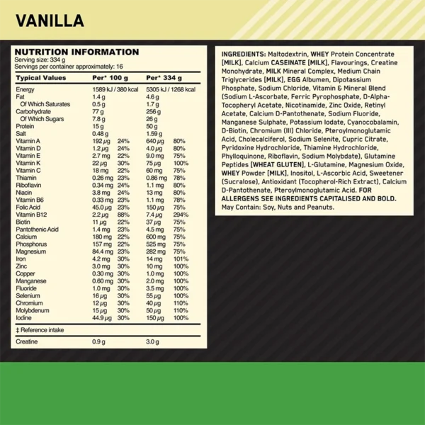 optimum nutrition serious mass 2